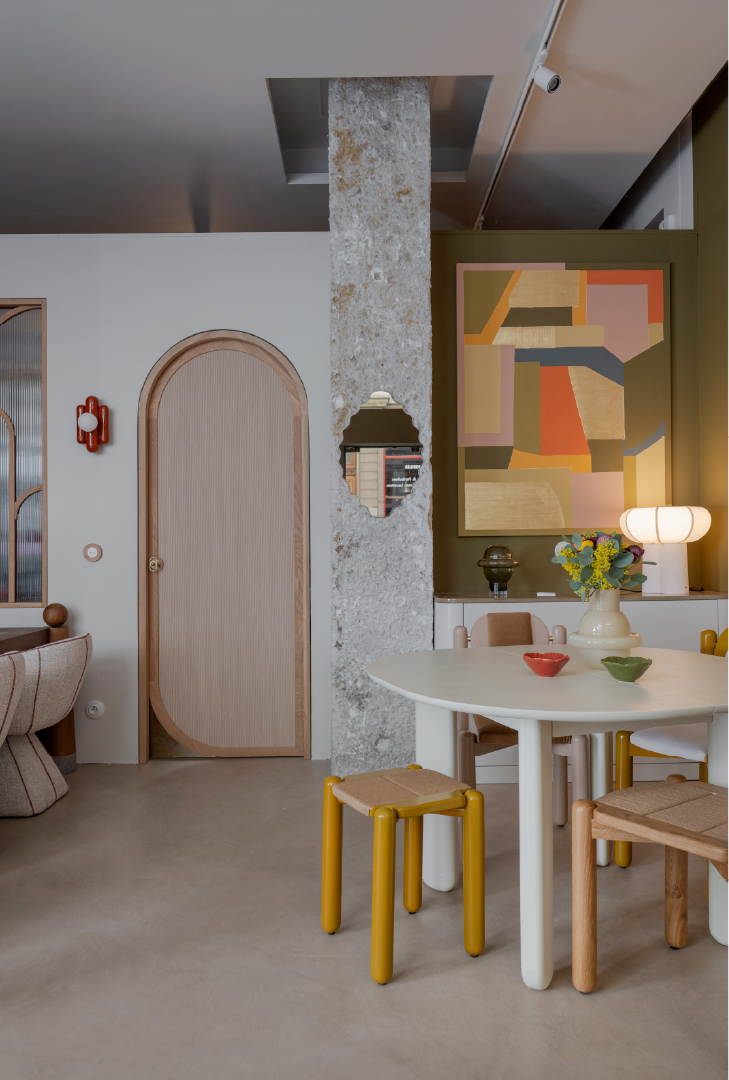 Coin table et arche du bureau Alexandra Hilvert